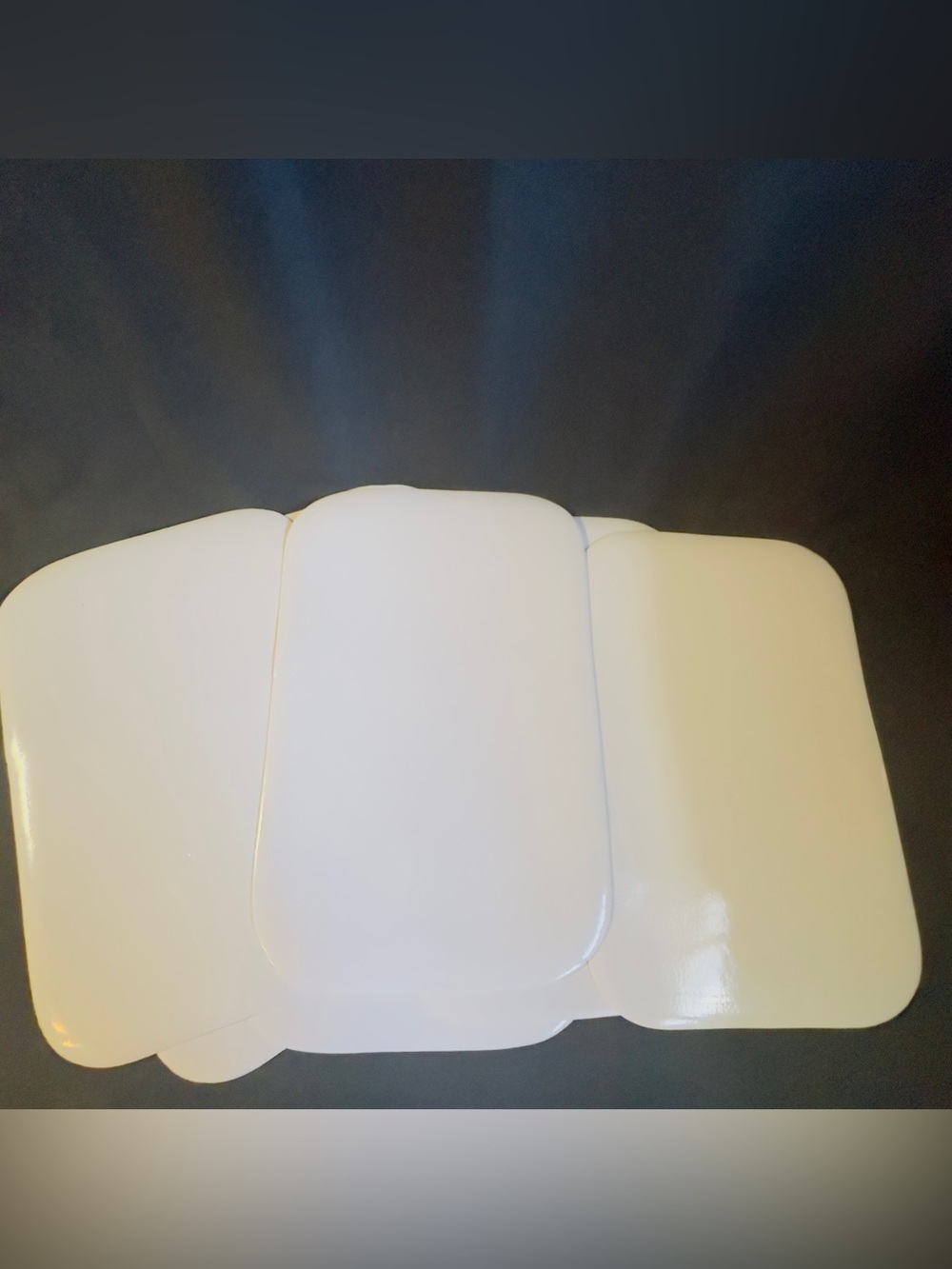 Set of 8 White Vinyl Placemats Thick Table Plastic 18x12 Wipeable Great for Craf